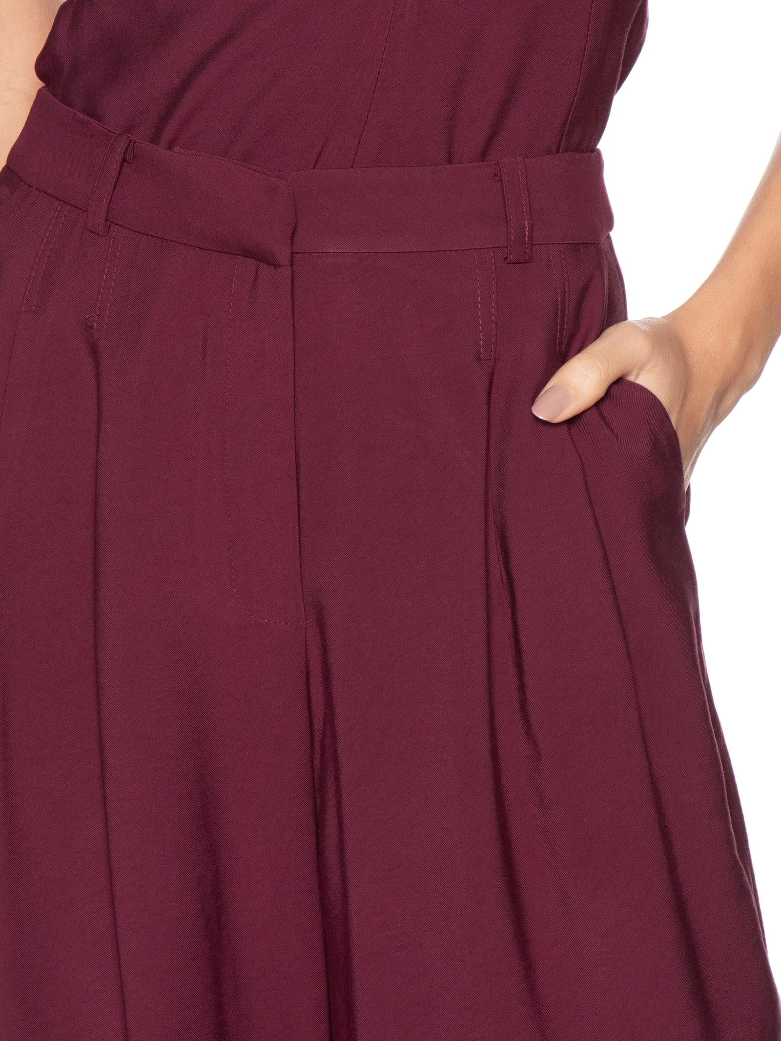 Calça Feminina Alfaiataria Vermelho Dress To