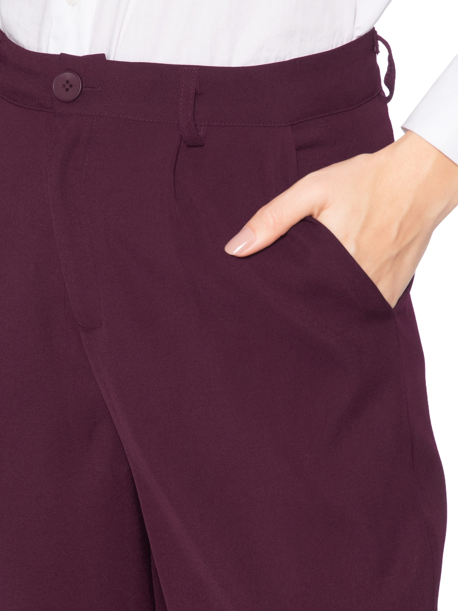 Calça Feminina Alfaiataria Vermelho Market 33
