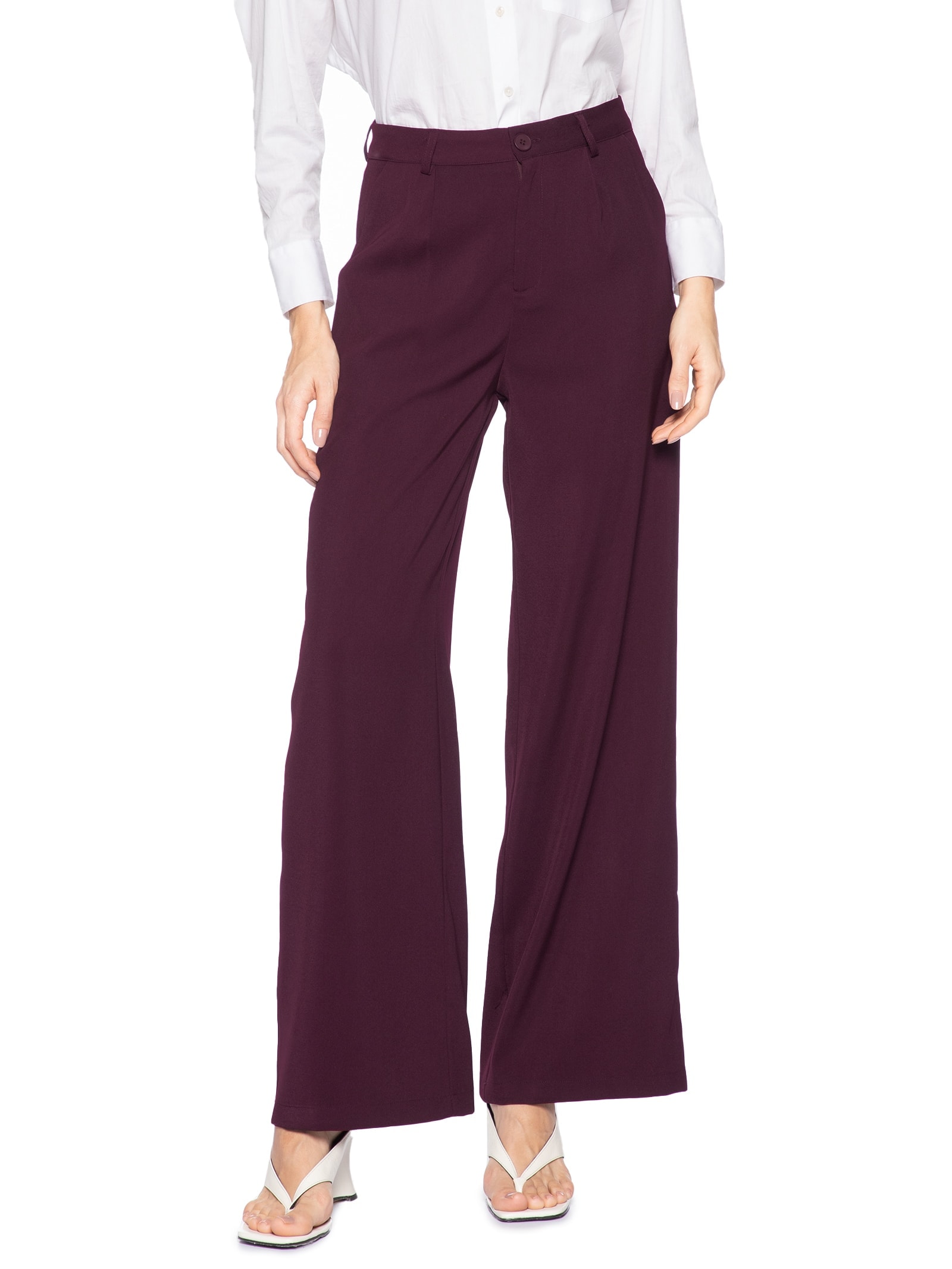 Calça Feminina Alfaiataria Vermelho Market 33