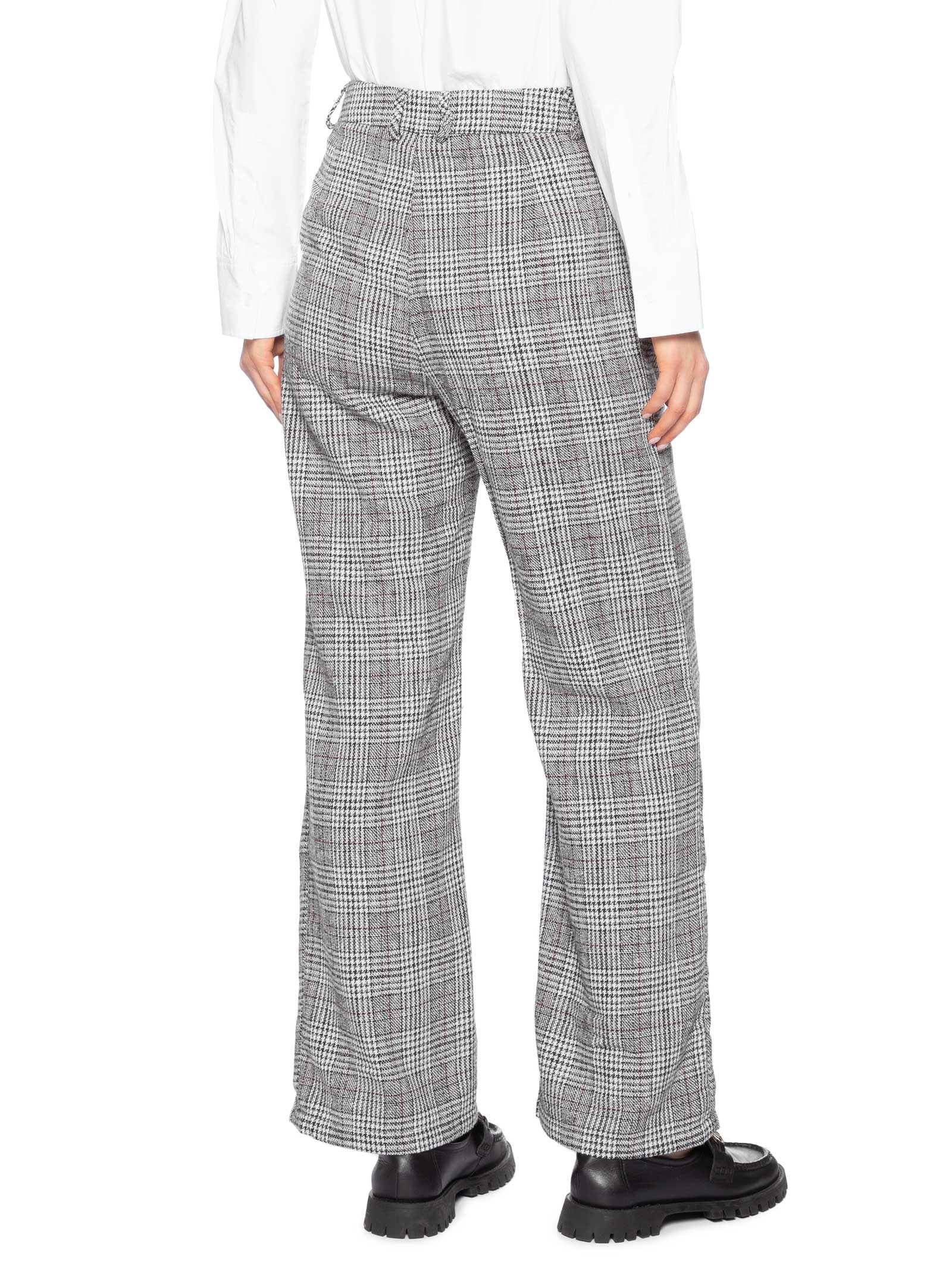 Calça Feminina Alfaiataria Xadrez – Preto Basiq