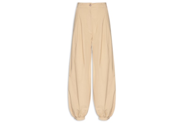 Calça Feminina Algodão Ampla - Bege