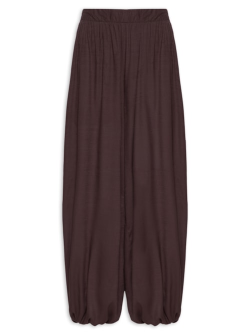 Calça Feminina Alladin Pala Lastex - Marrom