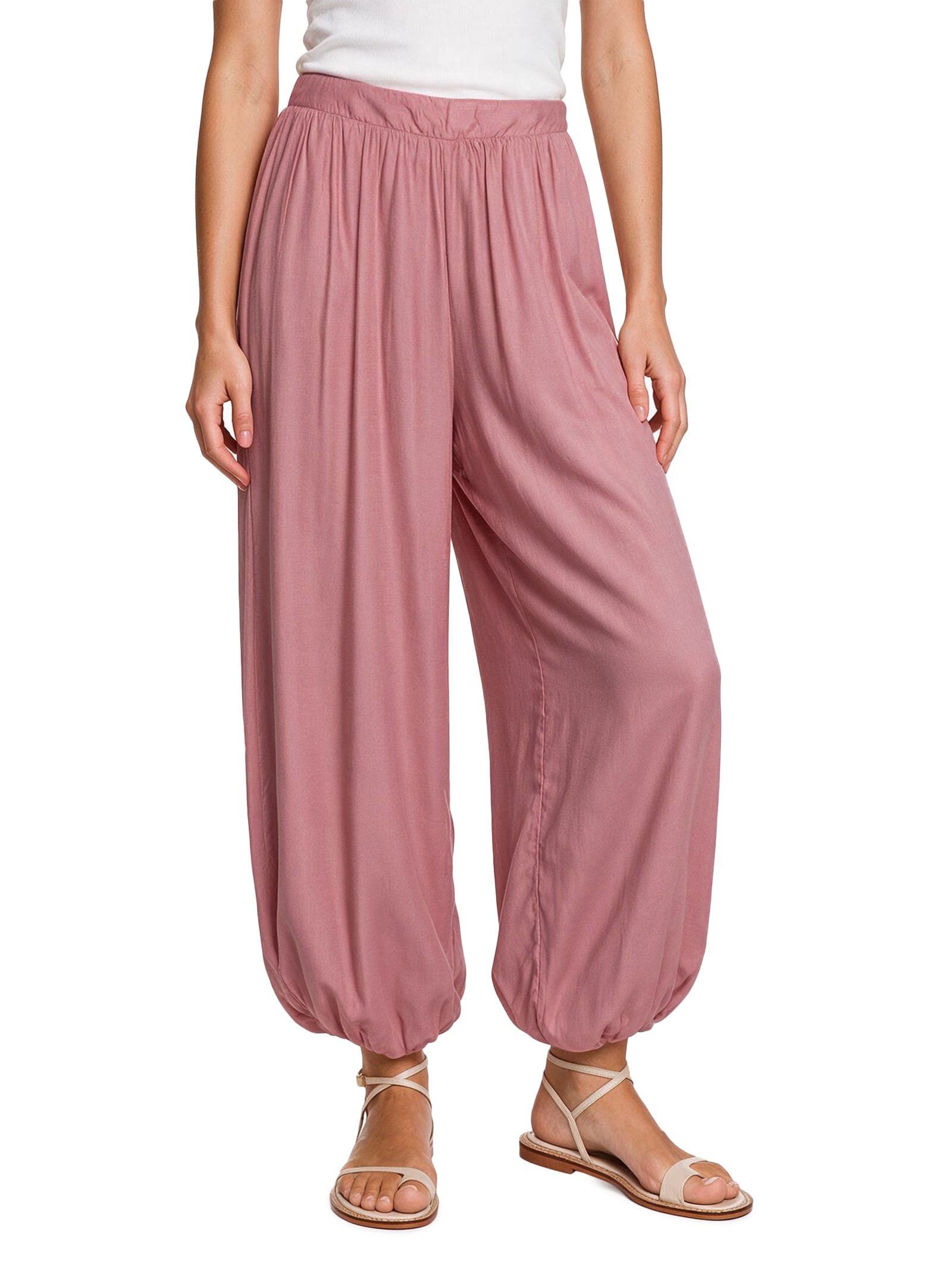 Calça Feminina Alladin Pala Lastex Rosa Cacay