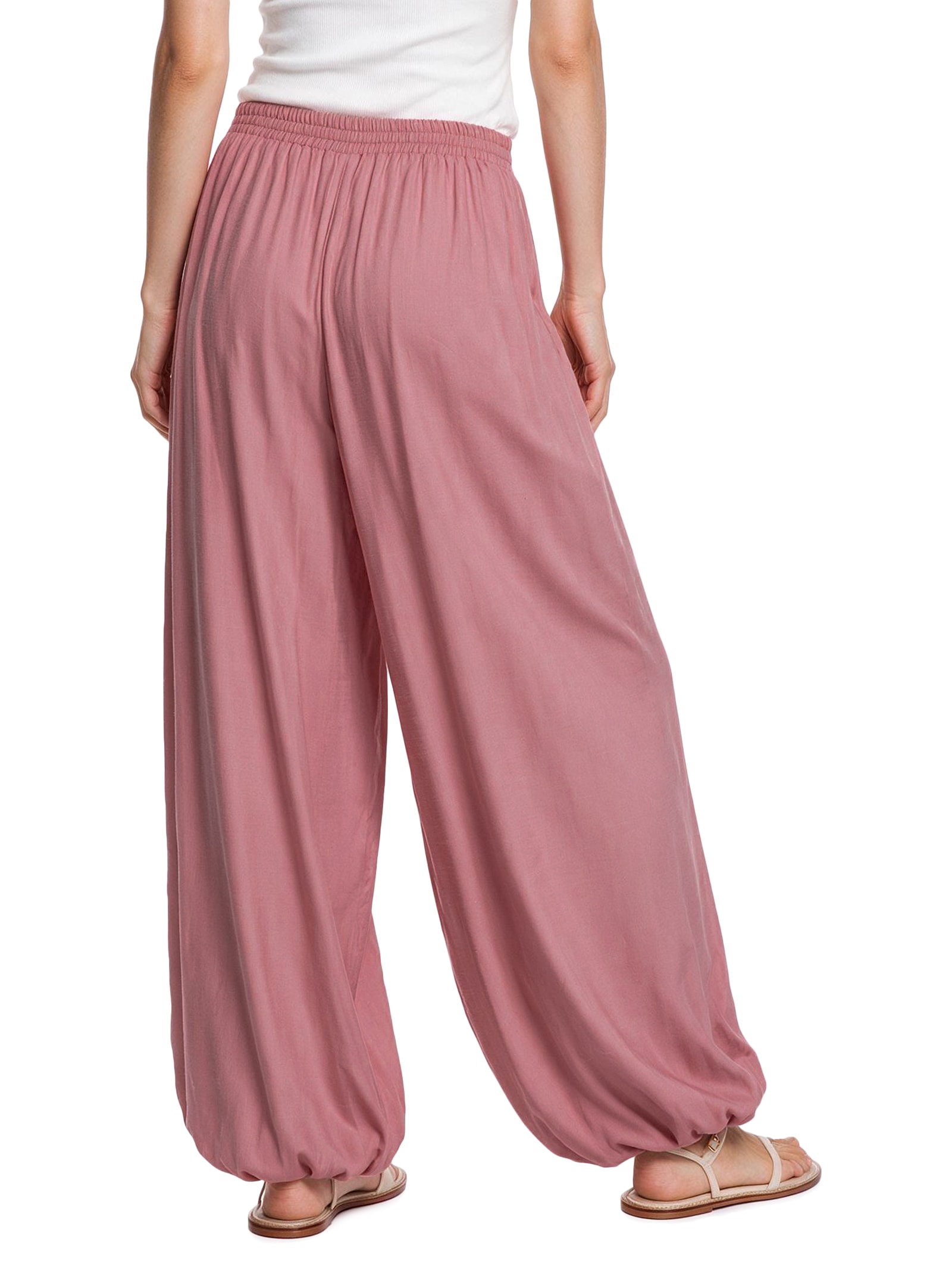 Calça Feminina Alladin Pala Lastex Rosa Cacay