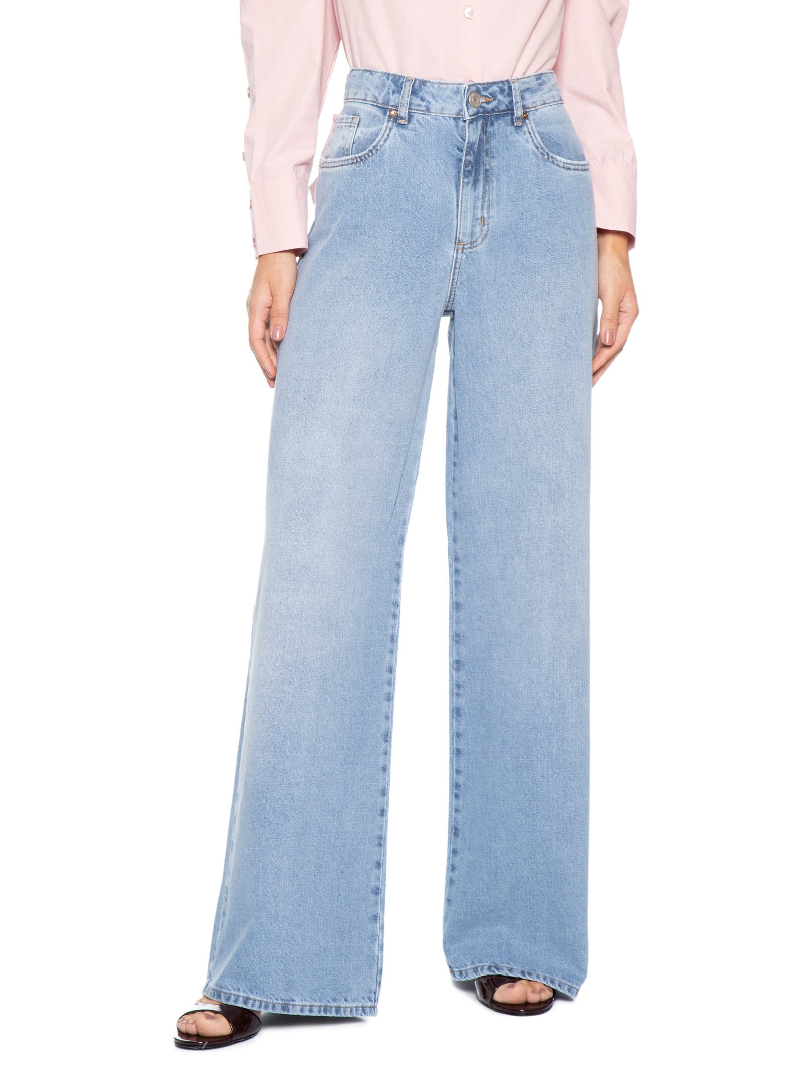 Calça Feminina Amanda Azul P7 Jeans