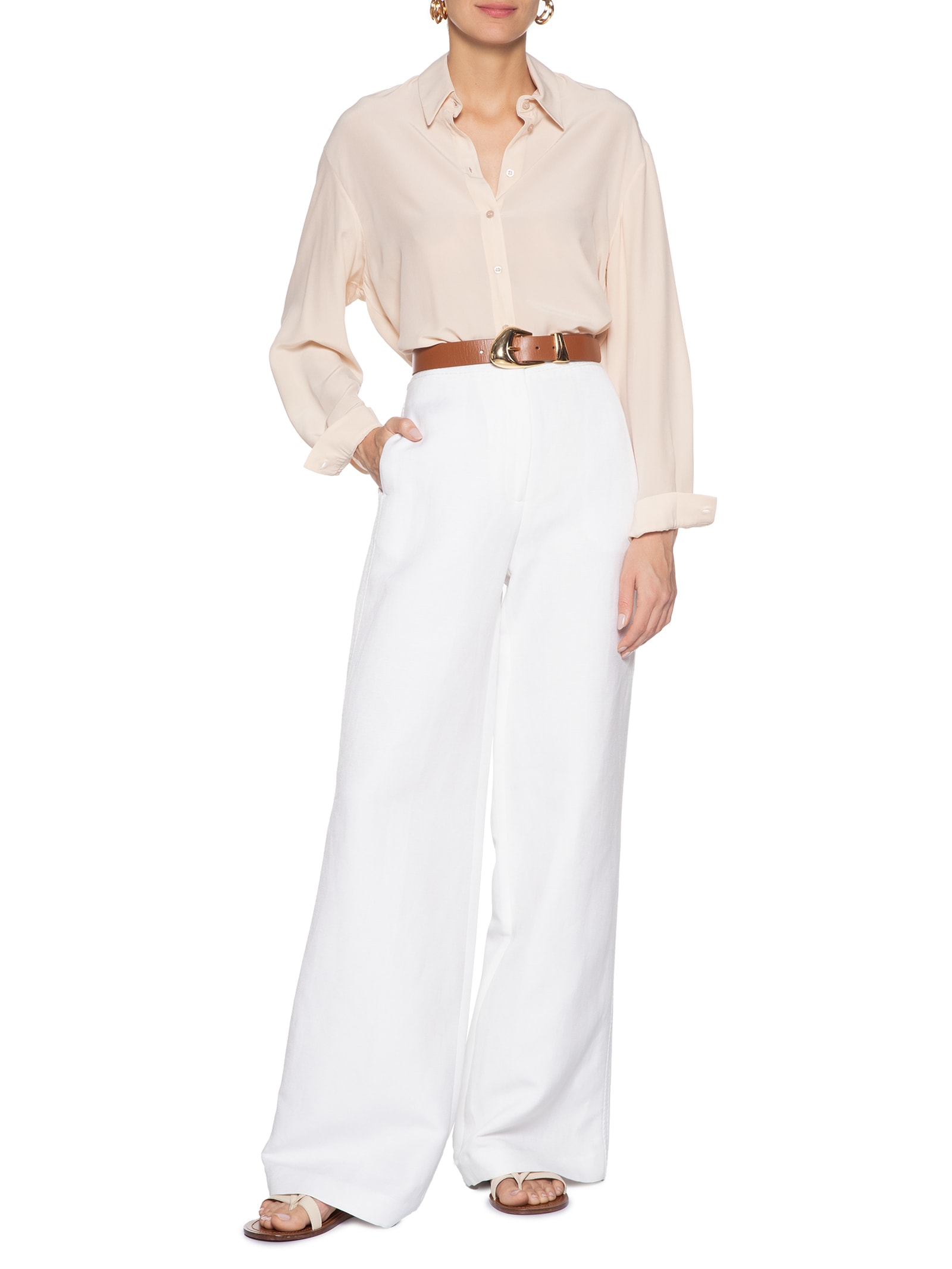 Calça Feminina Ampla Adriana Branco Le Lis