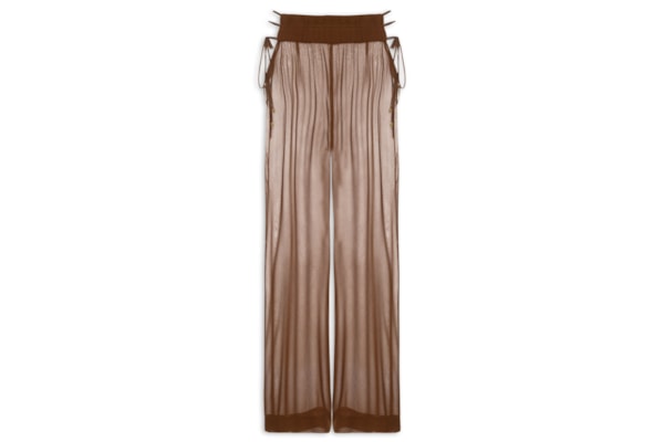 Calça Feminina Ampla Marrom Resort - Marrom