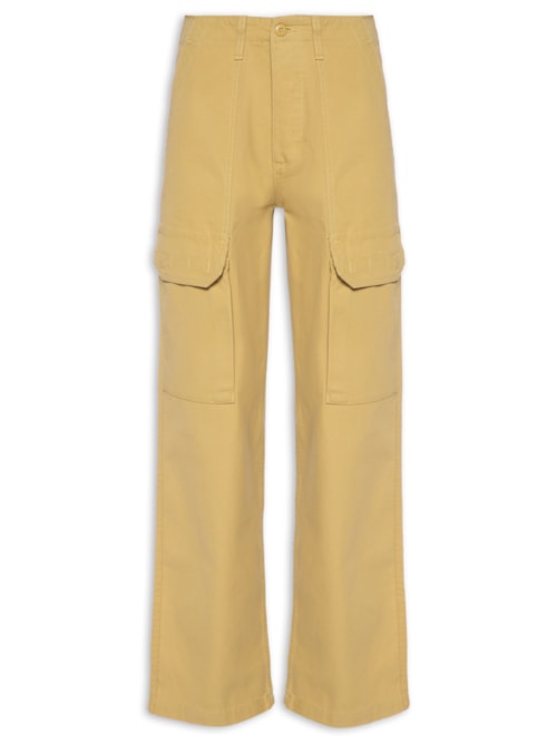 Calça Feminina Arroyo Wid Leg Cargo Pant – Bege
