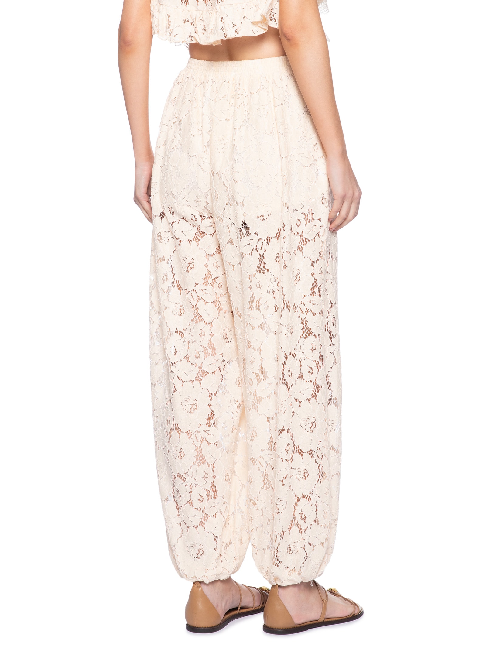 Calça Feminina Artesanal Aladim Bege Farm