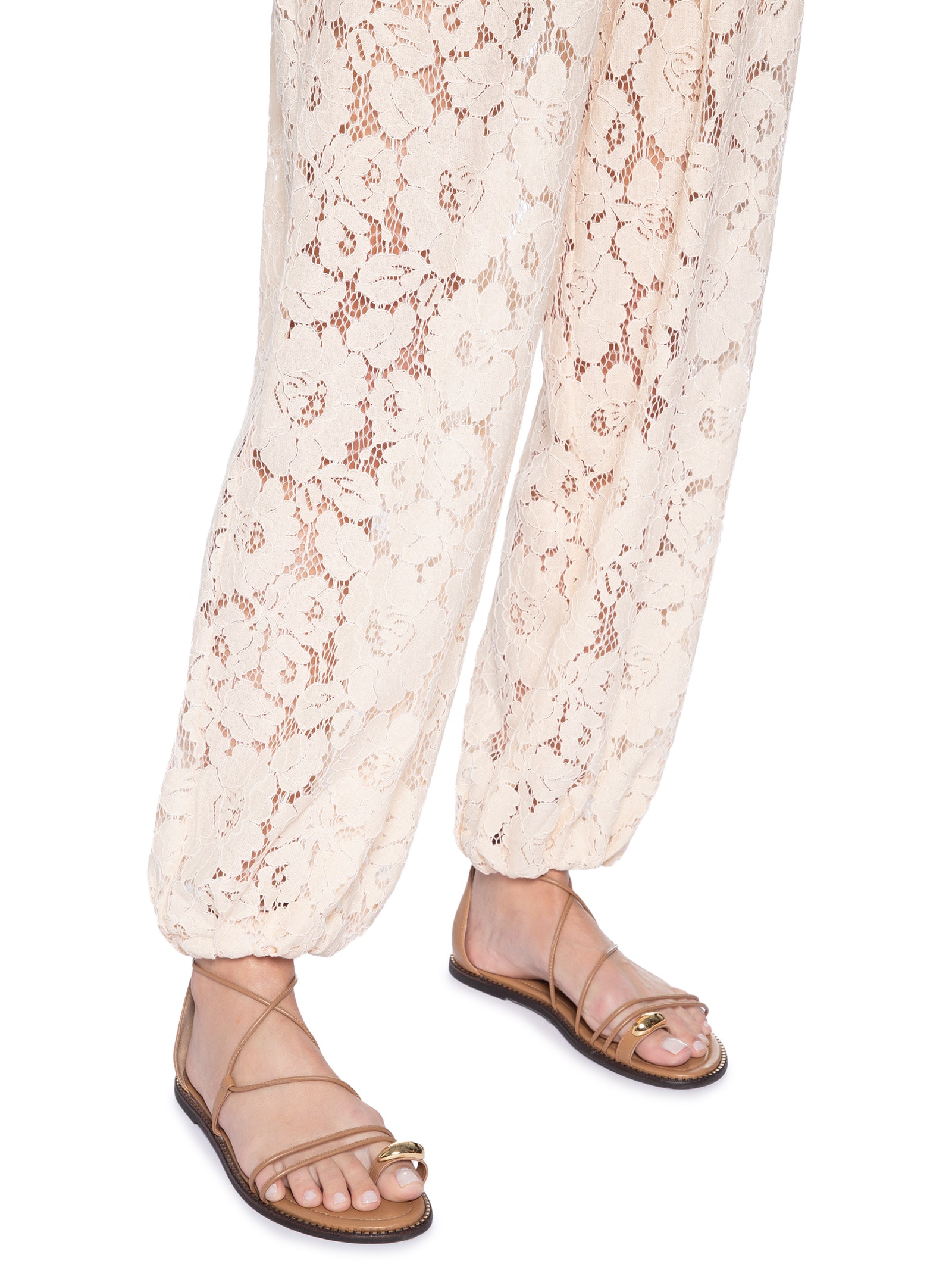 Calça Feminina Artesanal Aladim Bege Farm