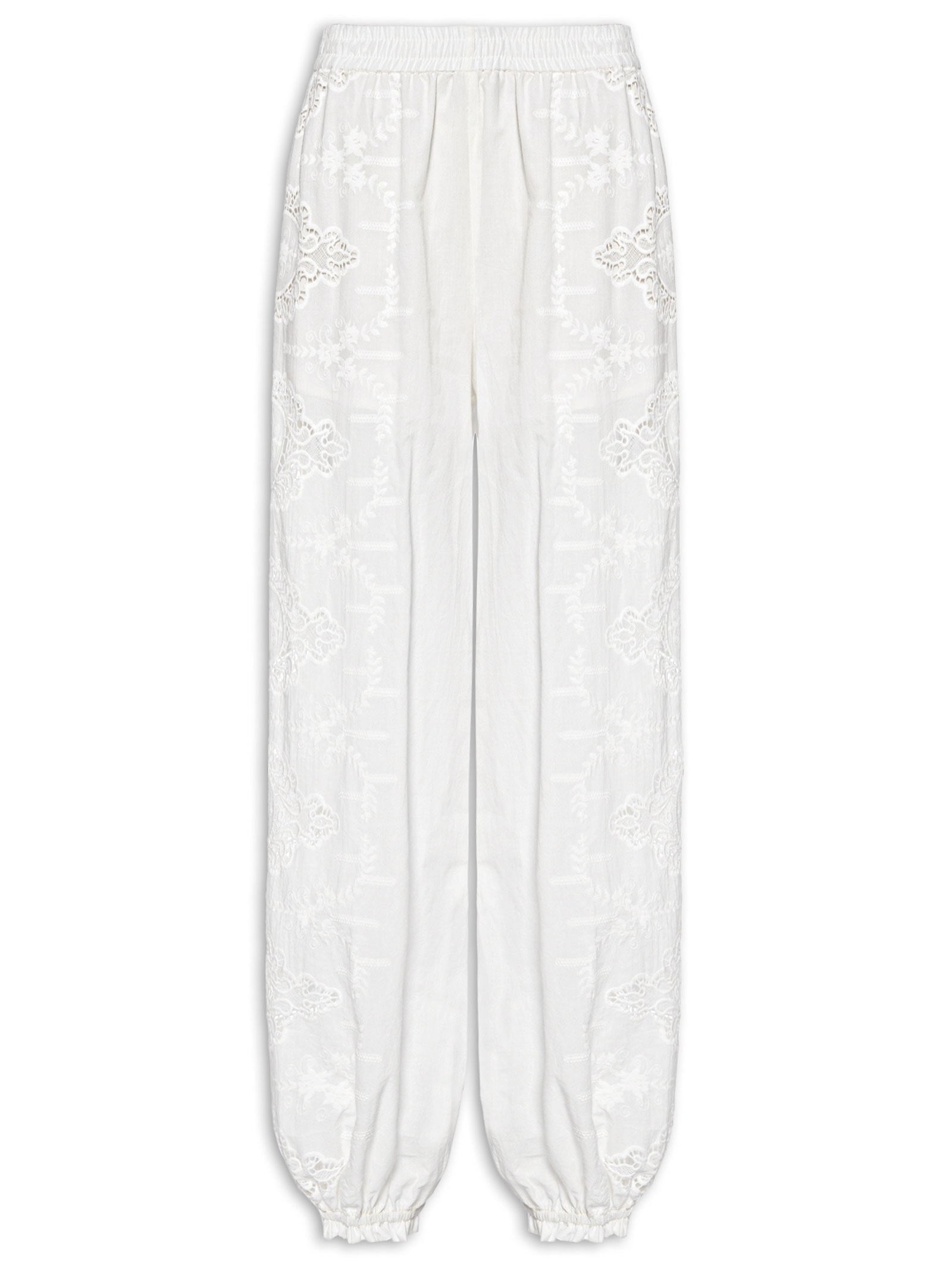 Calça Feminina Artesanal Camafeu Branco Farm