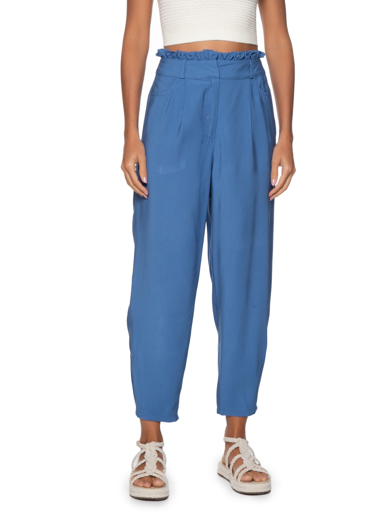 Calça Feminina Azul Dzarm