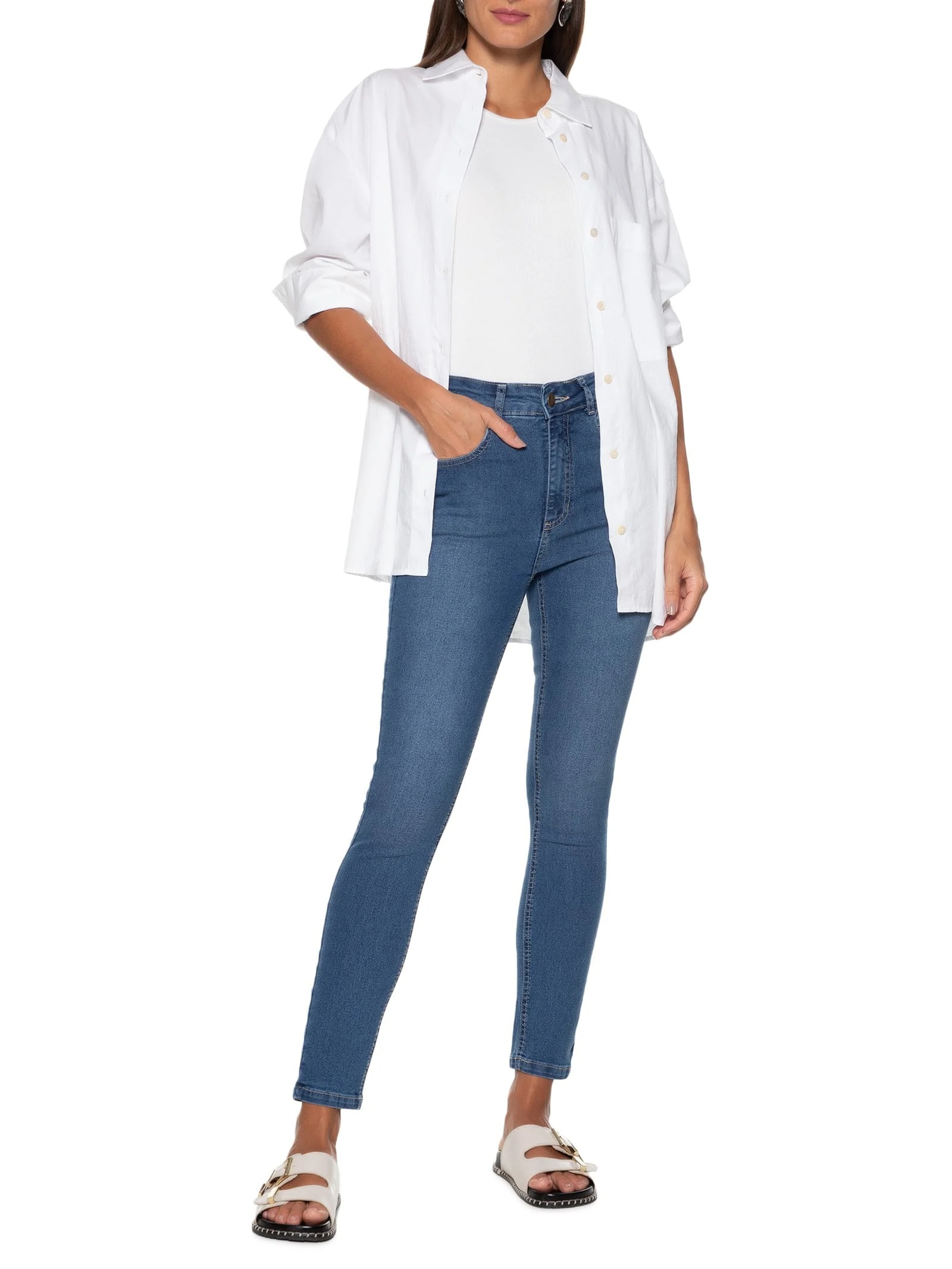 Calça Feminina Azul  Hering