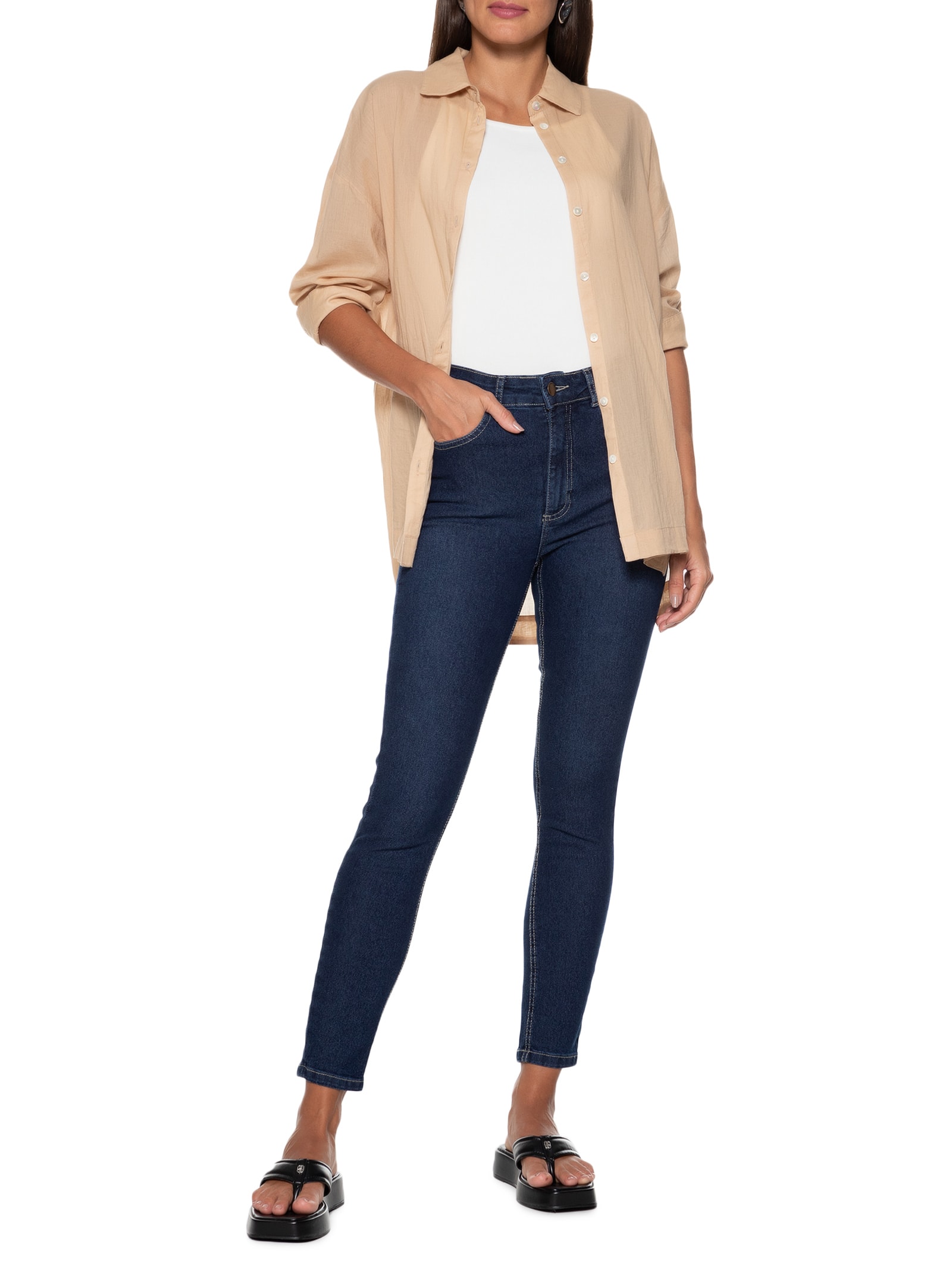 Calça Feminina Azul  Hering