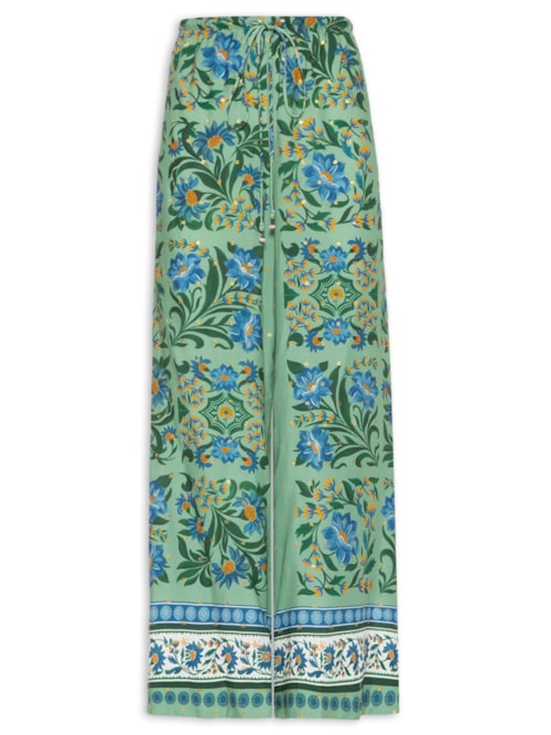 Calça Feminina Azulejo Florido – Verde