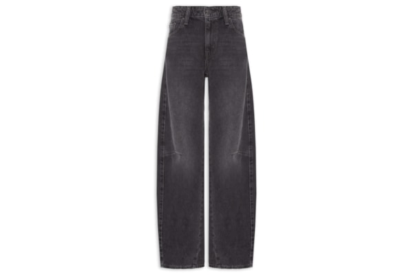 Calça Feminina Baggy Dad Barrel - Preto
