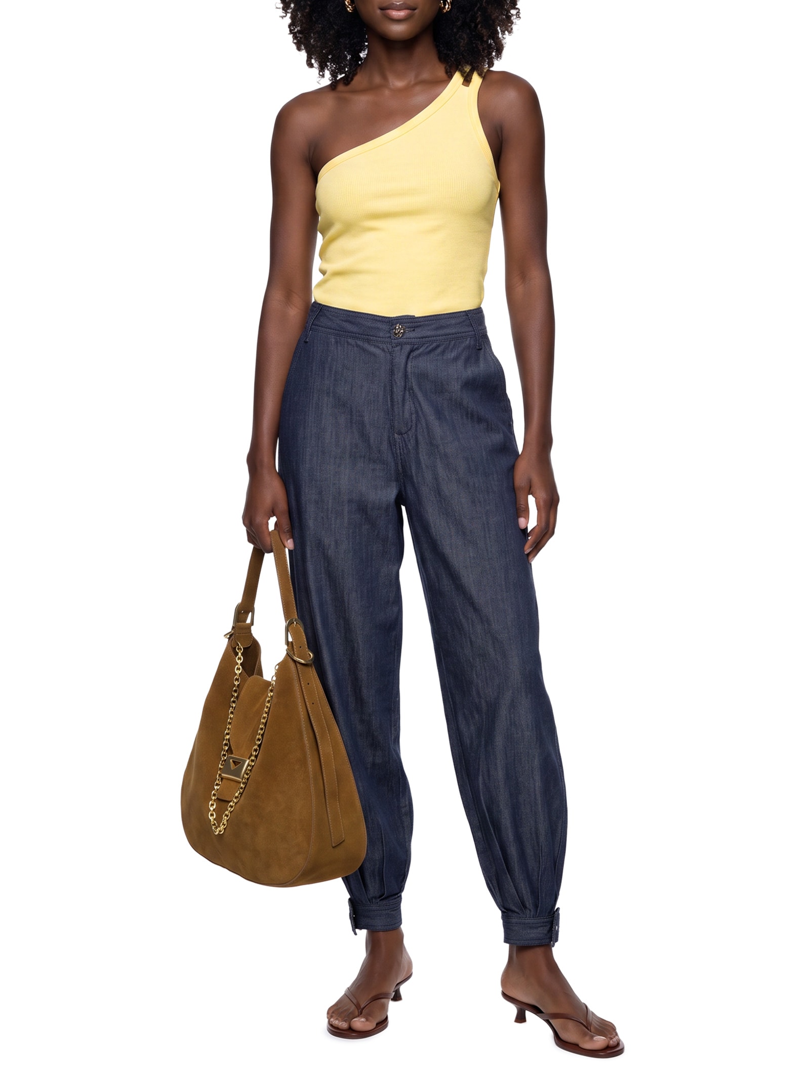 Calça Feminina Baggy Jeans Azul Lez A Lez