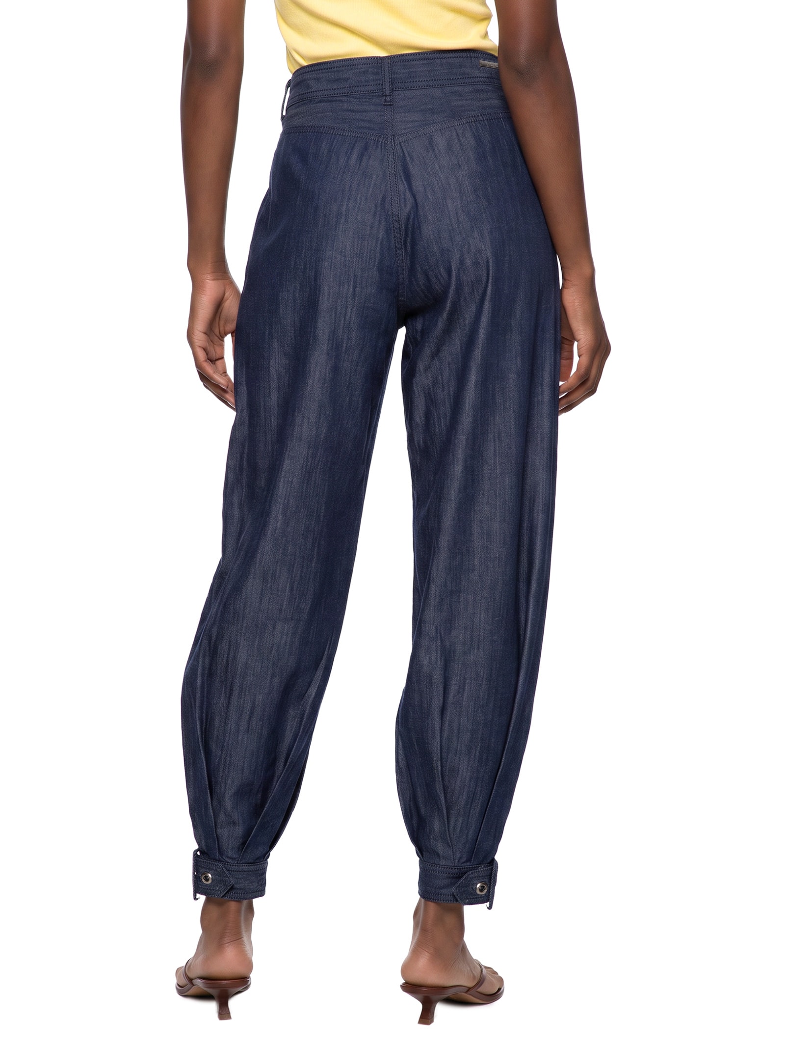 Calça Feminina Baggy Jeans Azul Lez A Lez
