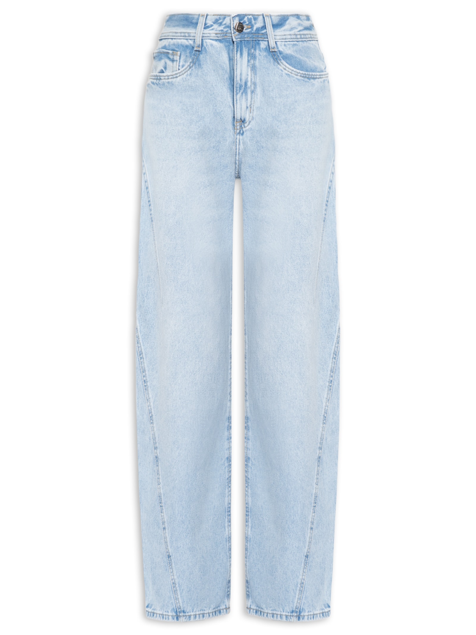 Calça Feminina Baggy Jeans  Azul Lez A Lez