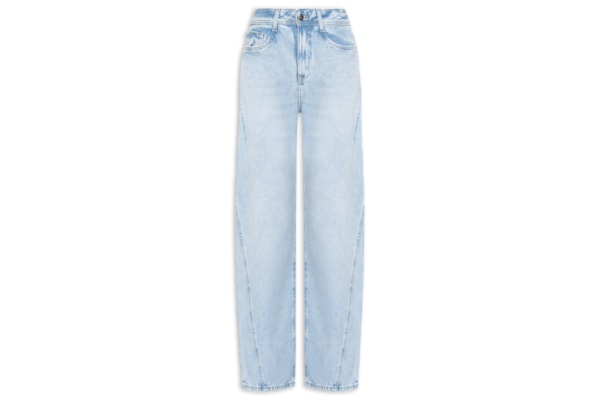 Calça Feminina Baggy Jeans  - Azul