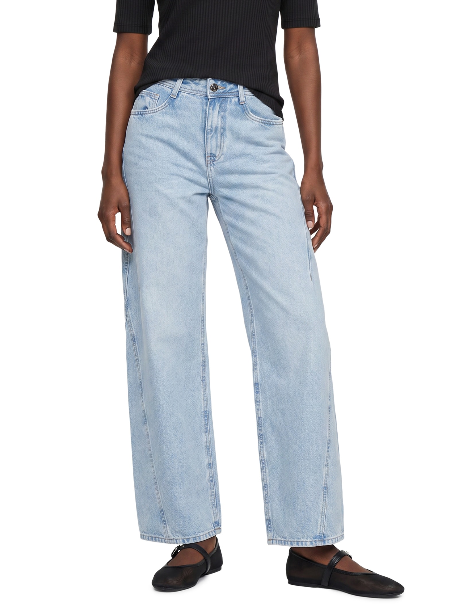 Calça Feminina Baggy Jeans  Azul Lez A Lez