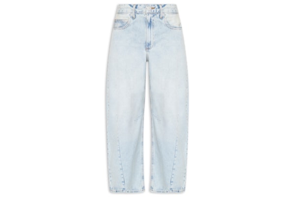 Calça Feminina Baggy Jeans - Azul
