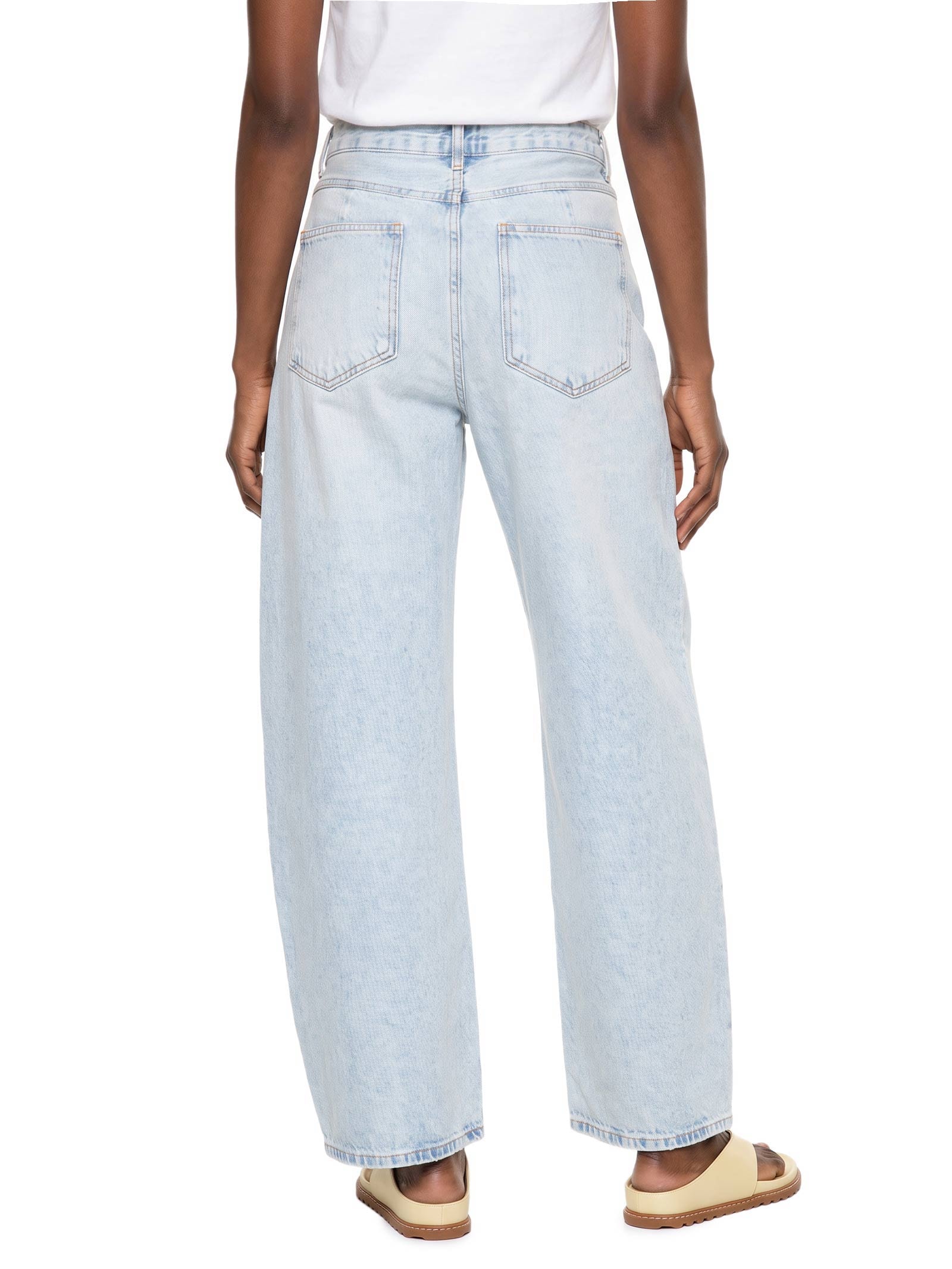 Calça Feminina Baggy Jeans Azul Hering