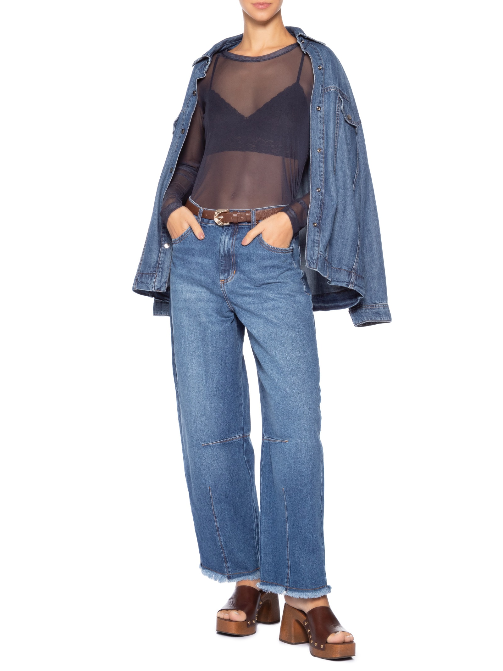 Calça Feminina Ballon Anastasia Azul Le Lis