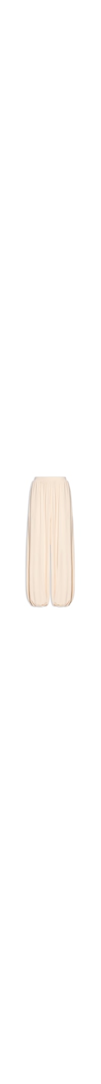 Calça Feminina Ballon Cintura Alta De Malha Leve - Bege