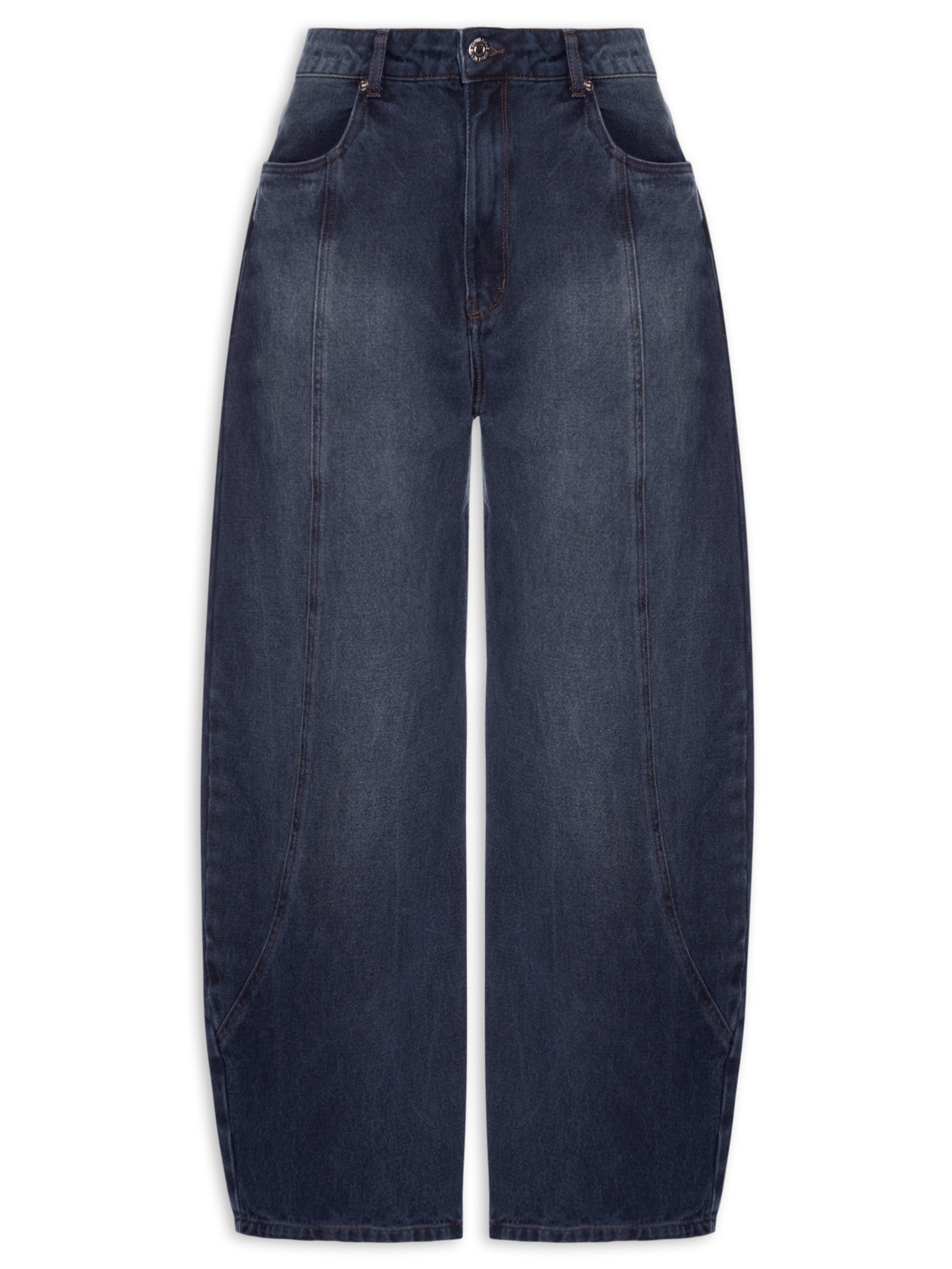 Calça Feminina Ballon Dark Blue Azul Animale Jeans