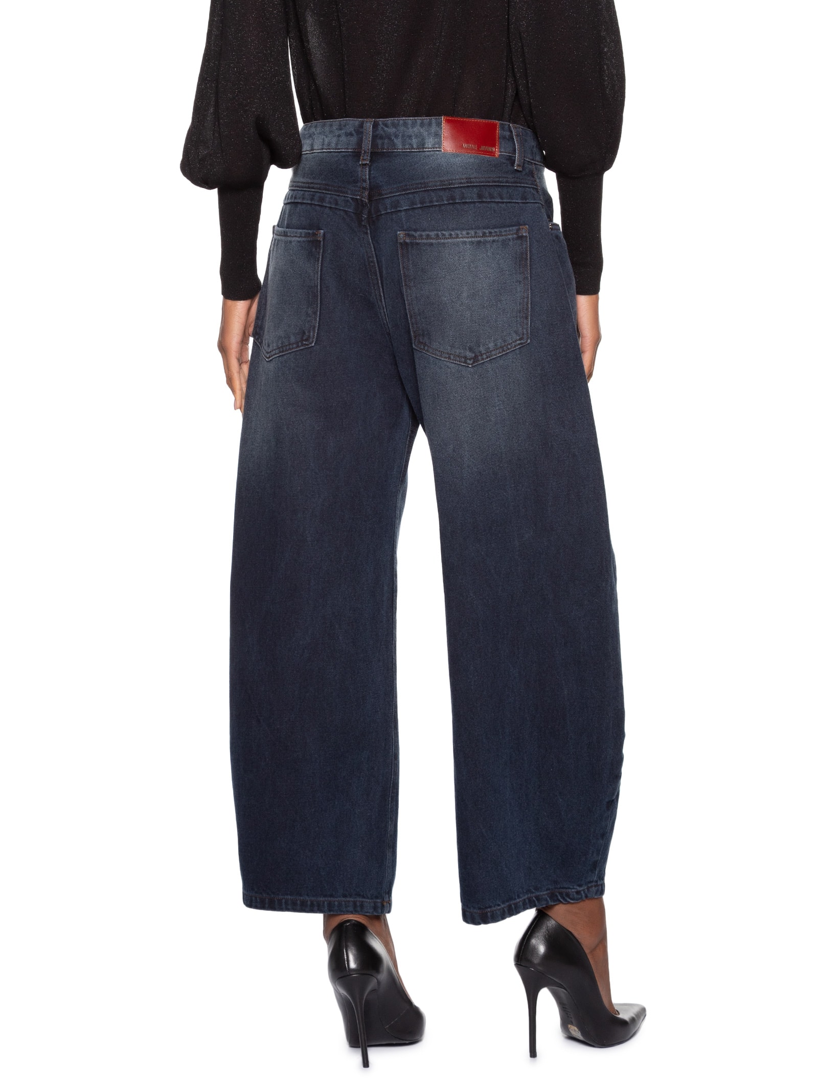 Calça Feminina Ballon Dark Blue Azul Animale Jeans