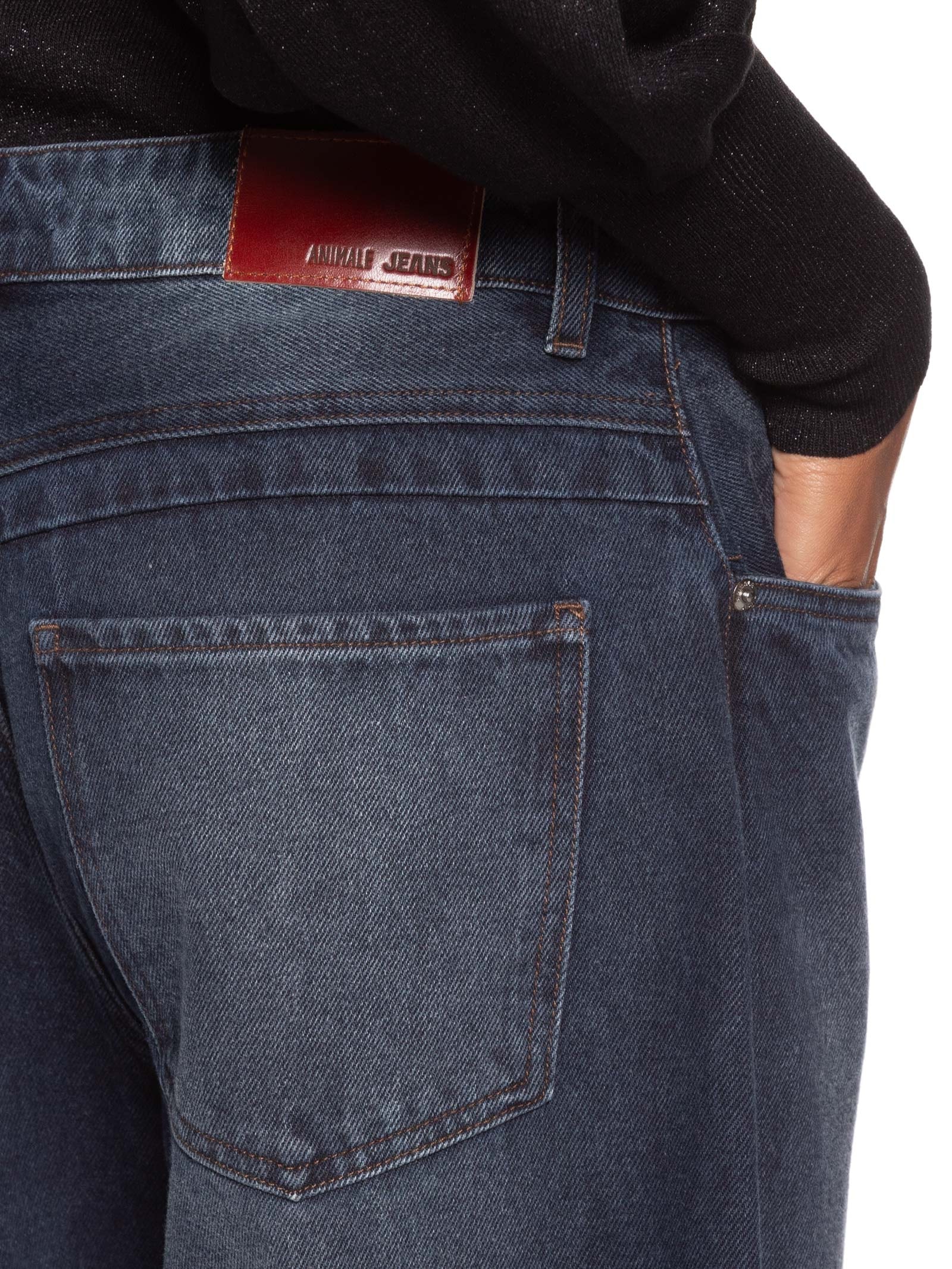 Calça Feminina Ballon Dark Blue Azul Animale Jeans