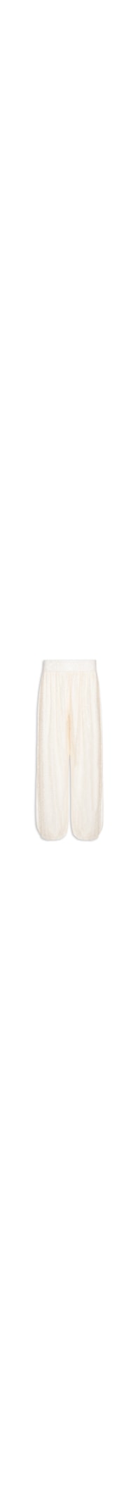 Calça Feminina Ballon em Renda - Off White