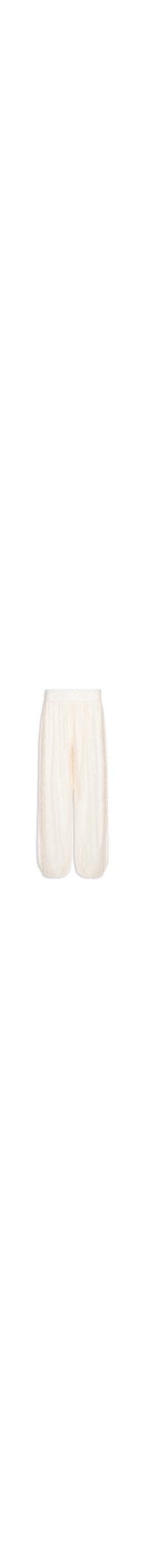 Calça Feminina Ballon em Renda - Off White
