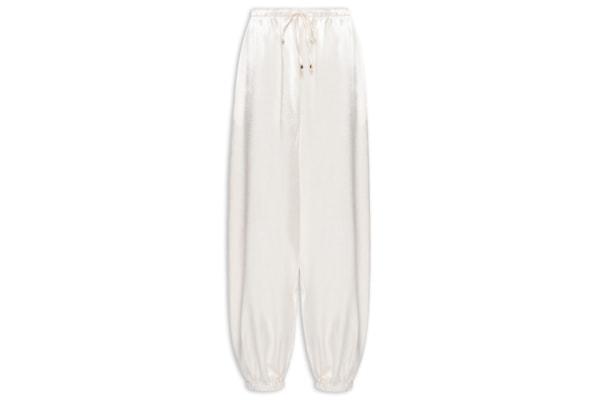 Calça Feminina Balloon Acetinada - Off White