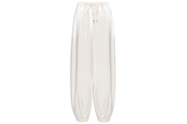 Calça Feminina Balloon Acetinada - Off White