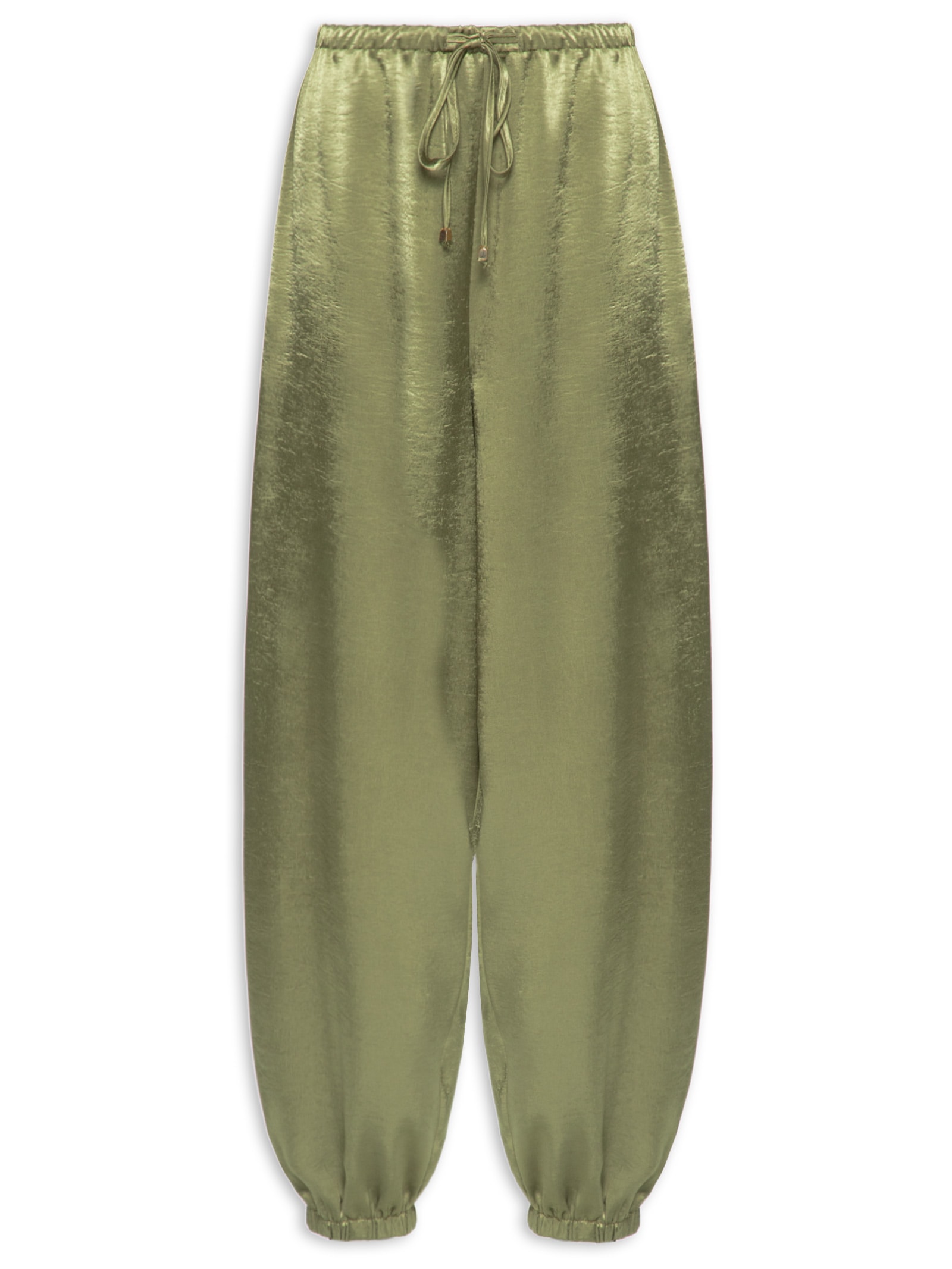 Calça Feminina Balloon Acetinada Verde Market 33