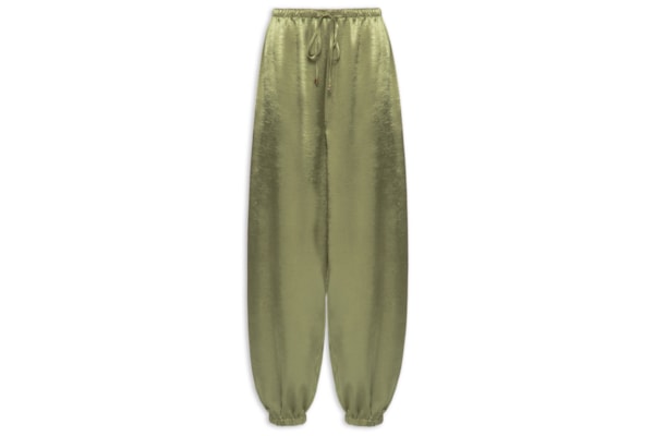 Calça Feminina Balloon Acetinada - Verde