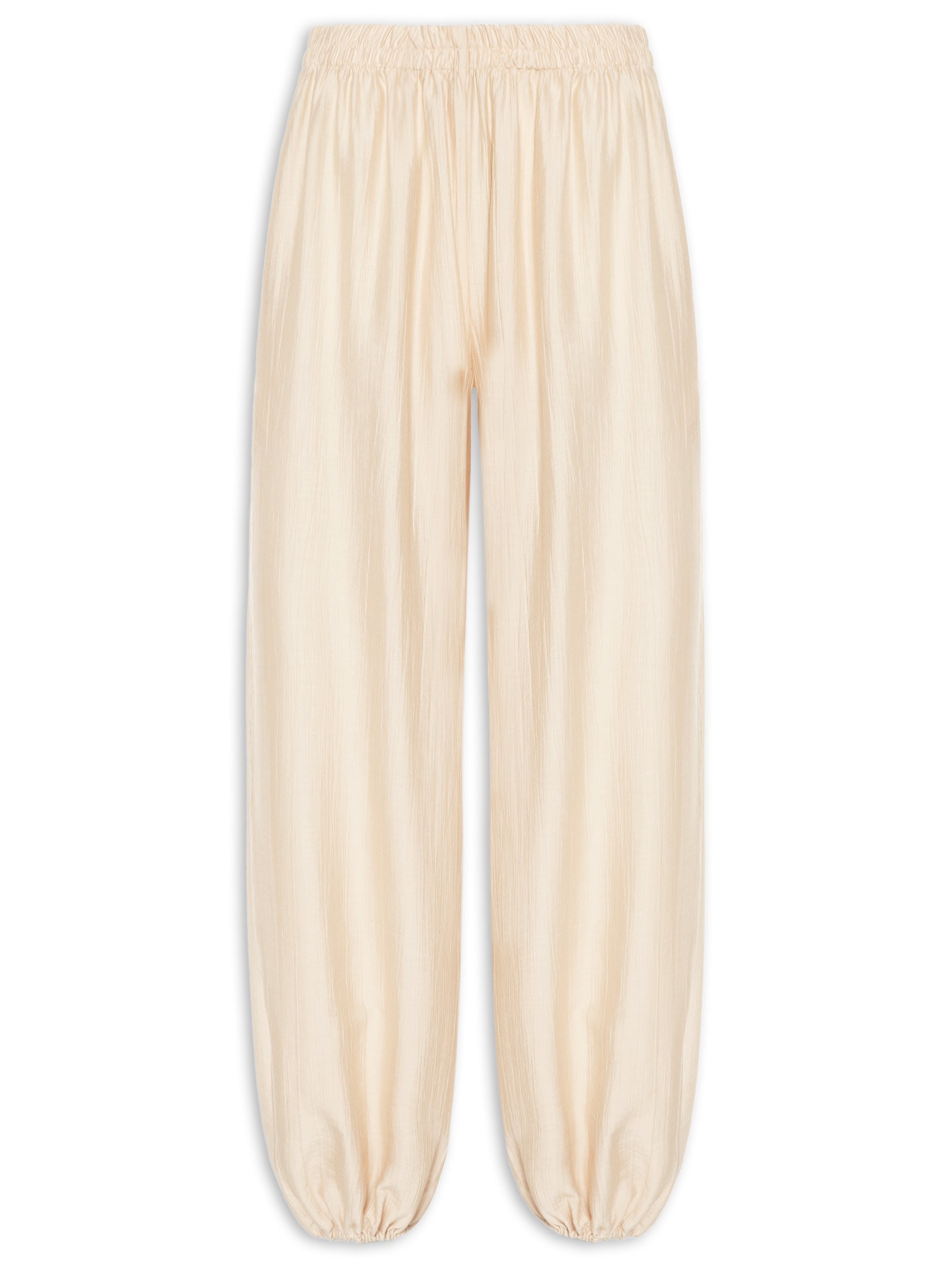 Calça Feminina Balloon Bege Animale Jeans