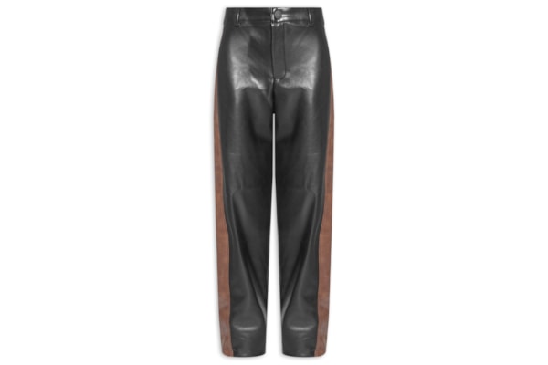 Calça Feminina Balloon Bicolor - Preto