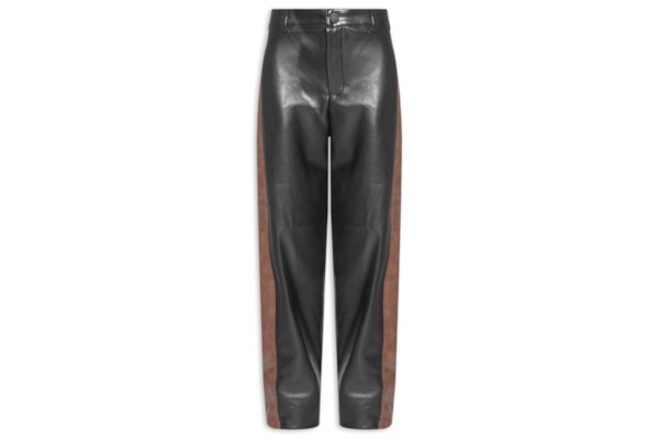 Calça Feminina Balloon Bicolor - Preto