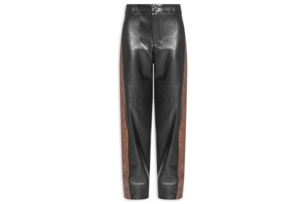 Calça Feminina Balloon Bicolor - Preto