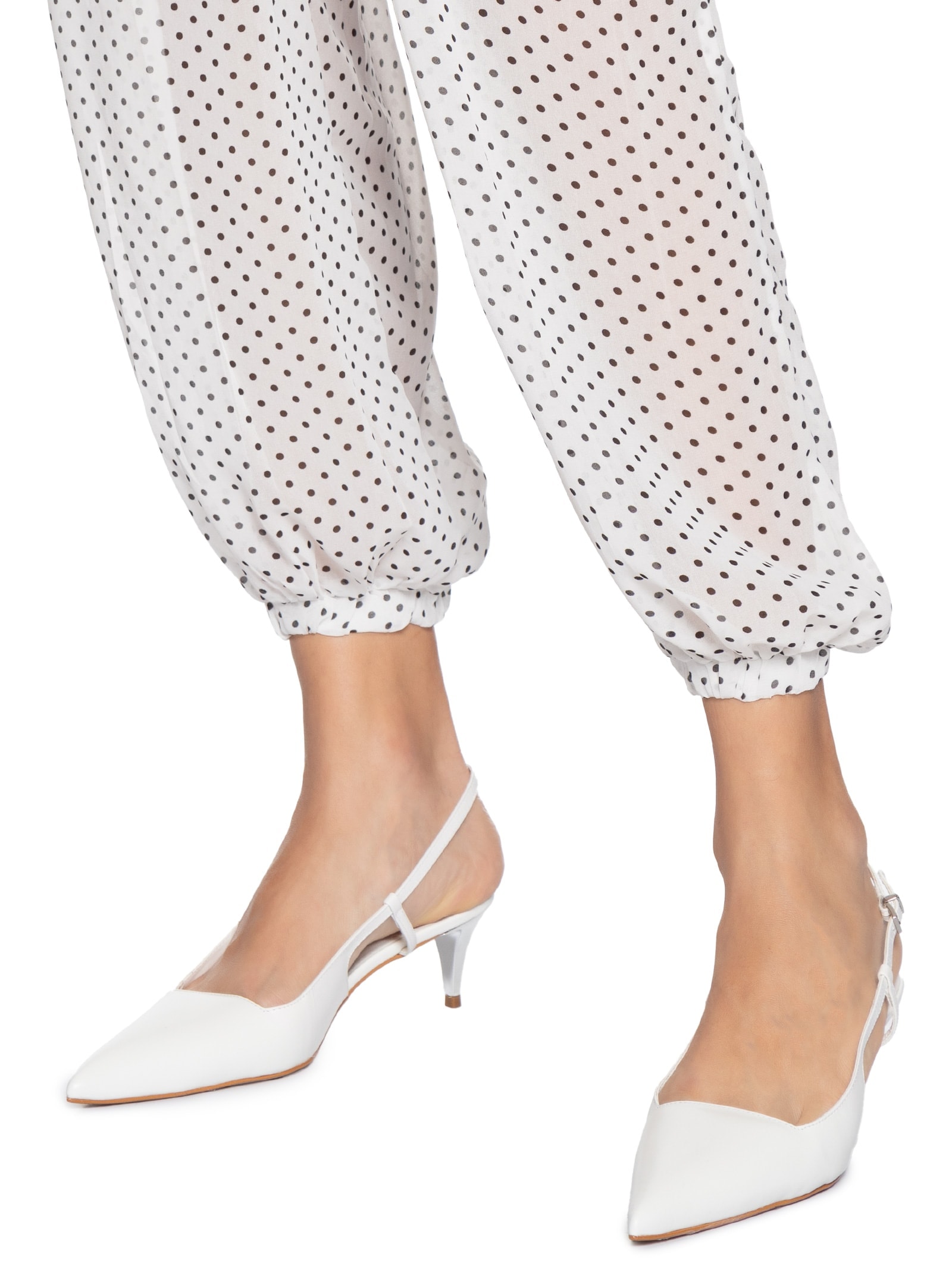 Calça Feminina Balloon Cintura Alta Off White '2Essential