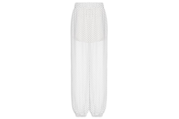 Calça Feminina Balloon Cintura Alta - Off White