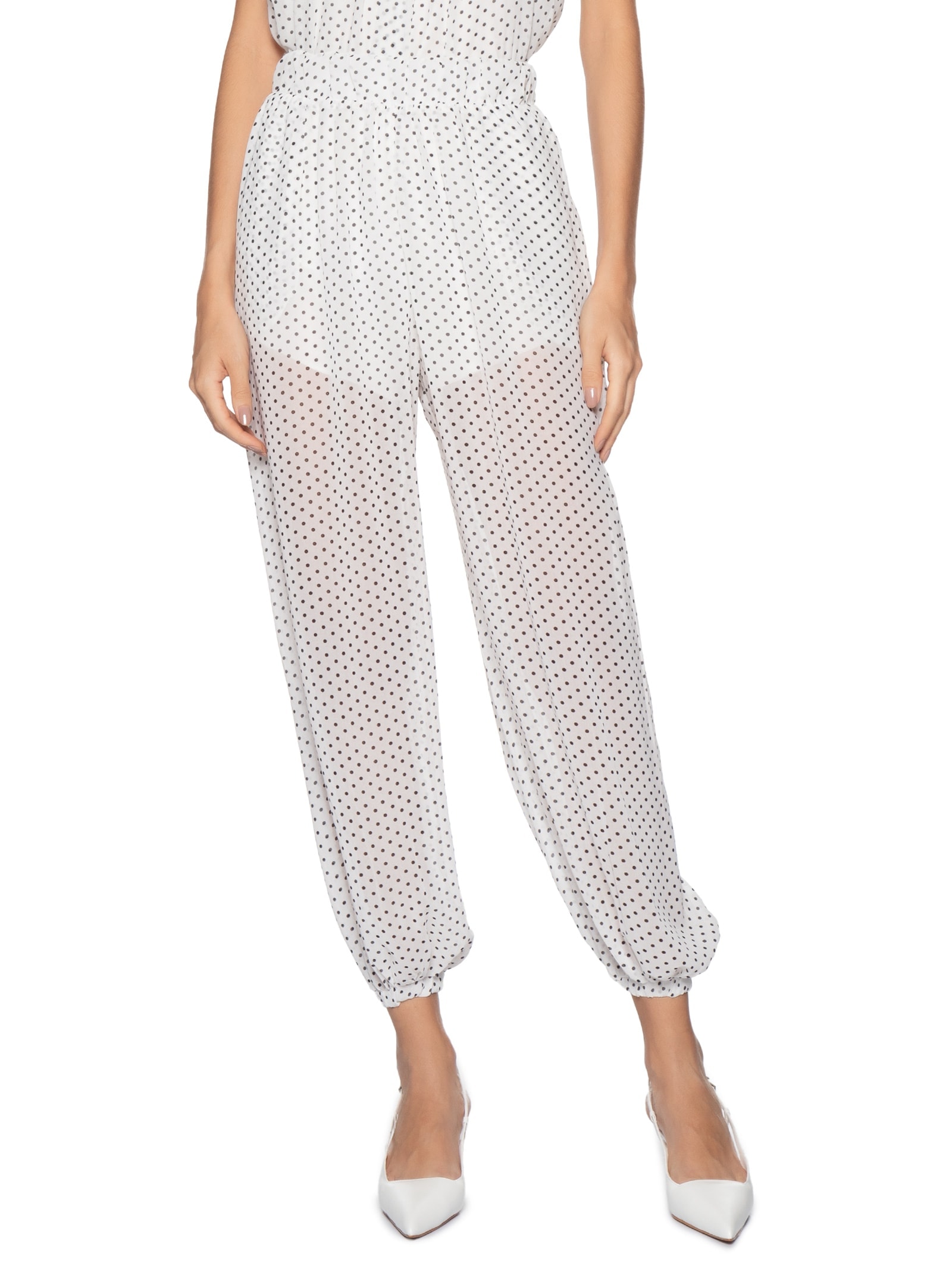 Calça Feminina Balloon Cintura Alta Off White '2Essential