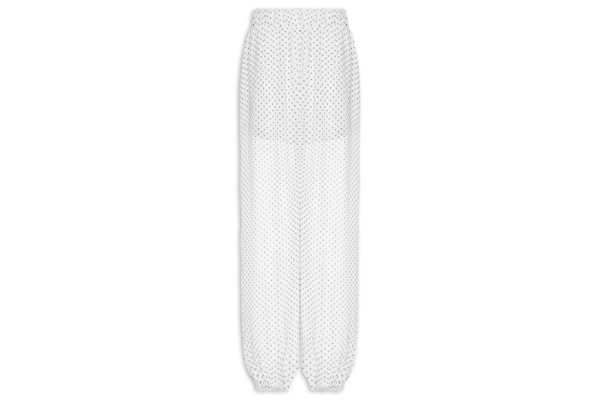 Calça Feminina Balloon Cintura Alta - Off White