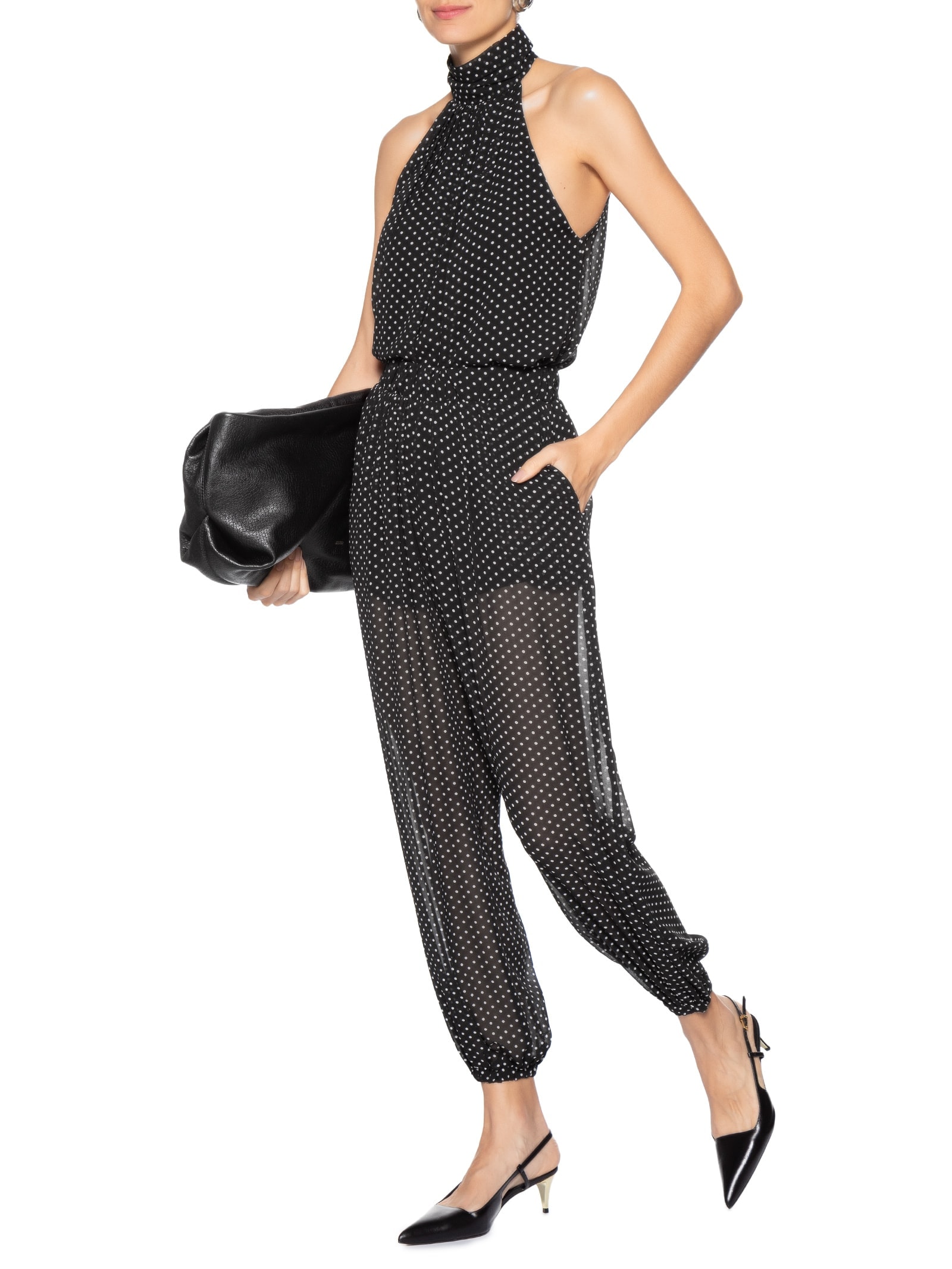 Calça Feminina Balloon Cintura Alta Preto '2Essential