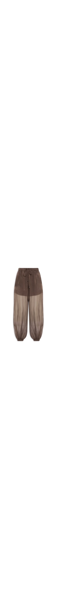Calça Feminina Balloon Com Fecho De Amarração - Marrom