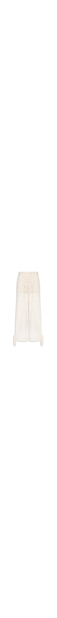Calça Feminina Balloon Em Renda - Off White