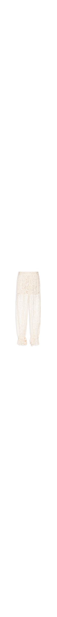 Calça Feminina Balloon Em Renda - Off White